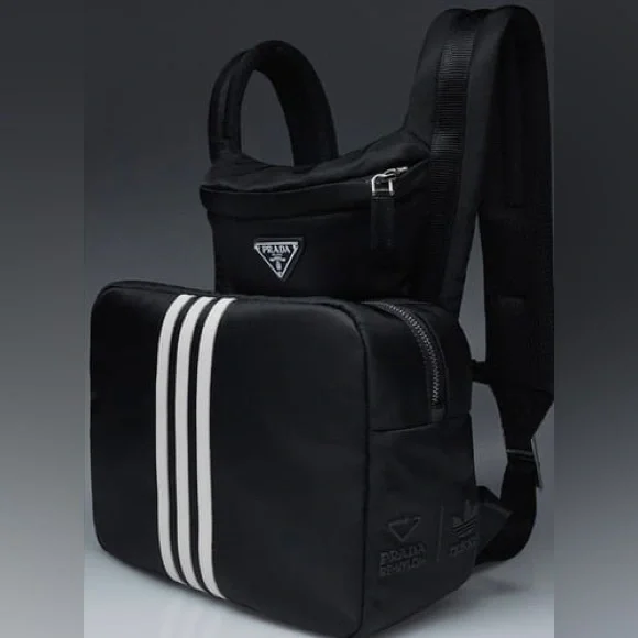 Prada | Bags | Prada X Adidas Nylon Backpack With Pocket Hoodie